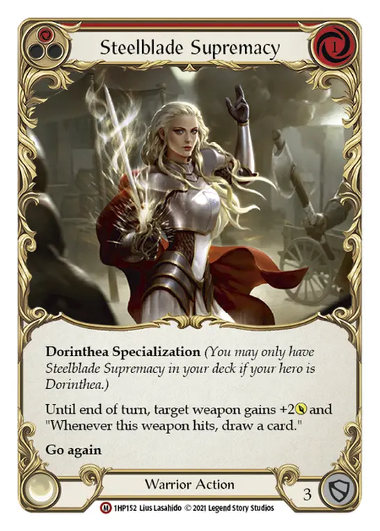 Steelblade Supremacy card image, pitch 1