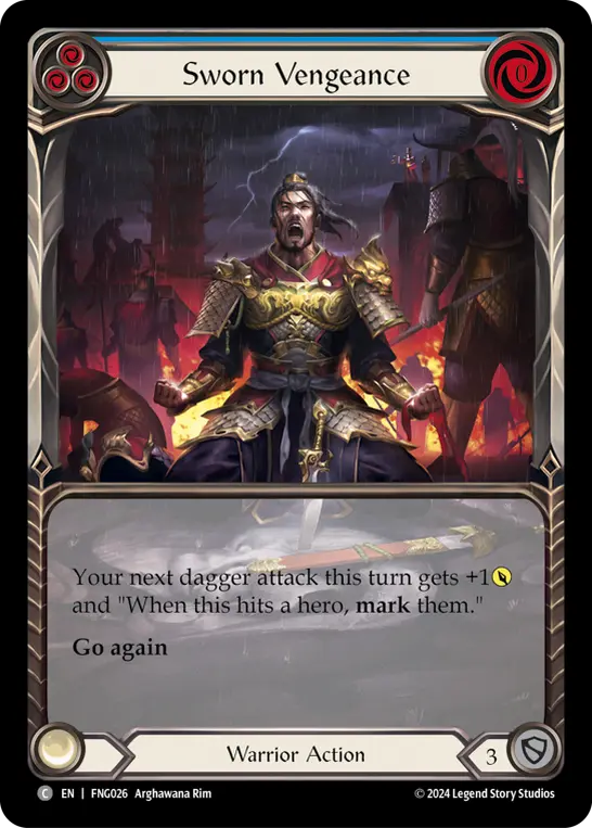 Sworn Vengeance card image, pitch 3