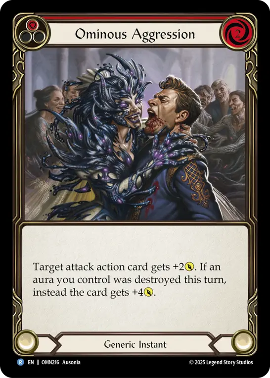 Ominous Aggression card image, pitch 1
