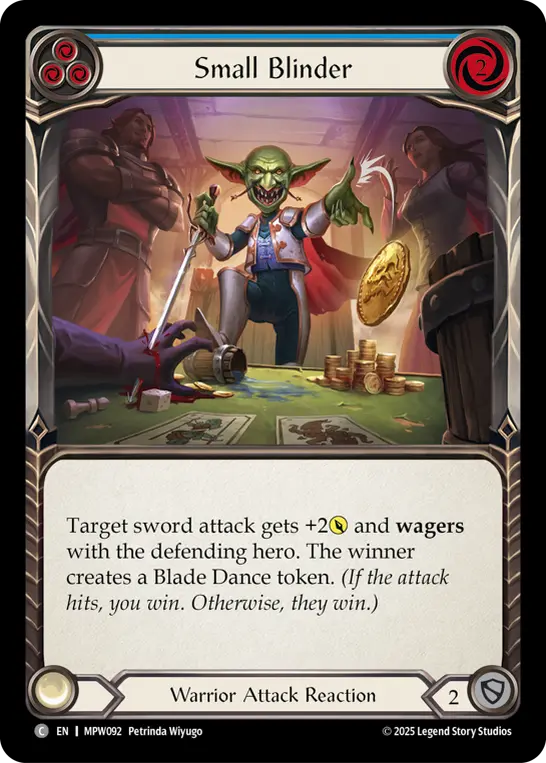 Small Blinder card image, pitch 3