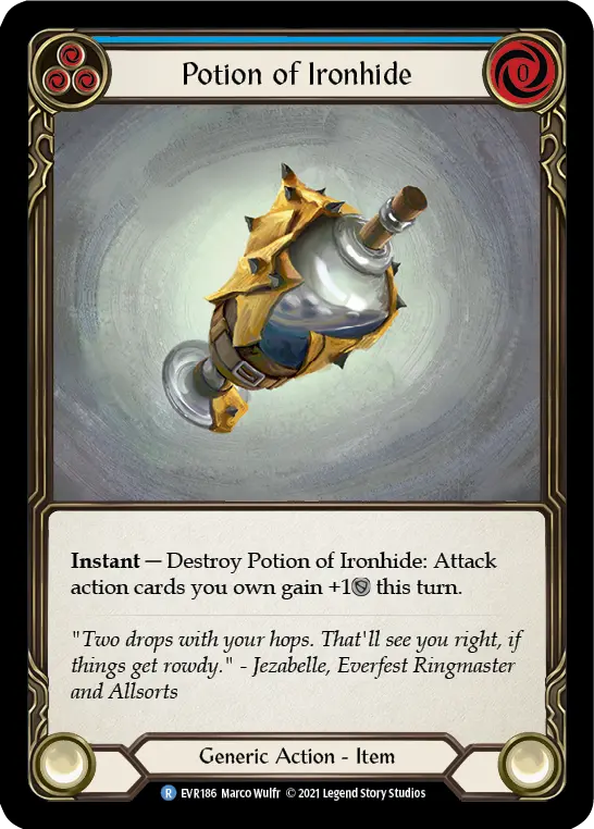 Potion of Ironhide card image, pitch 3