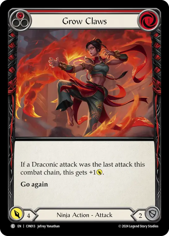Grow Claws card image, pitch 1