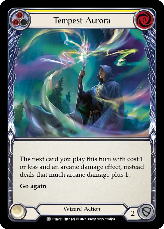 Tempest Aurora card image, pitch 2