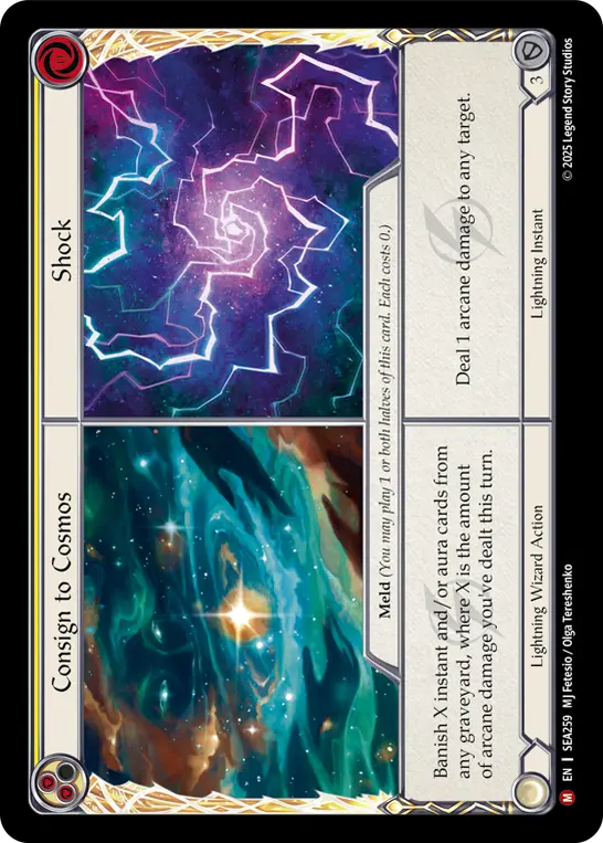 Consign to Cosmos // Shock card image, pitch 2