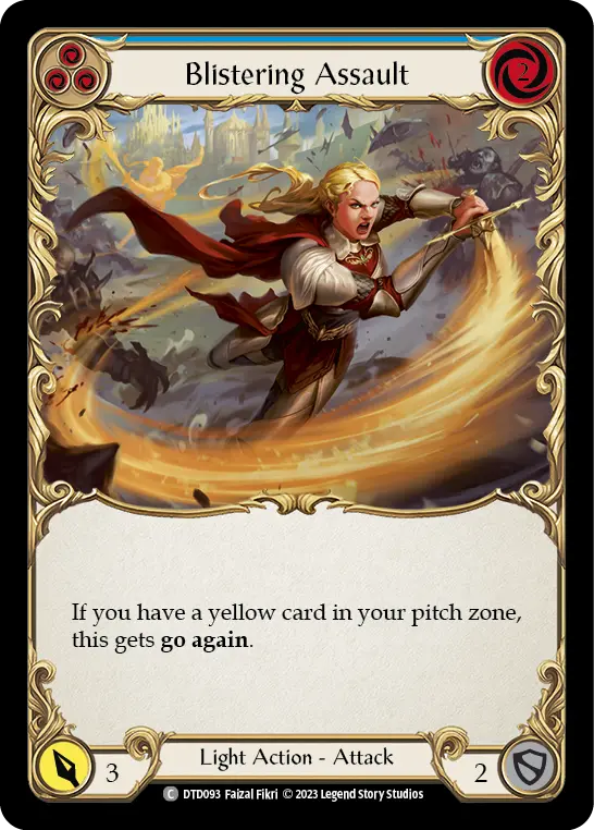 Blistering Assault card image, pitch 3