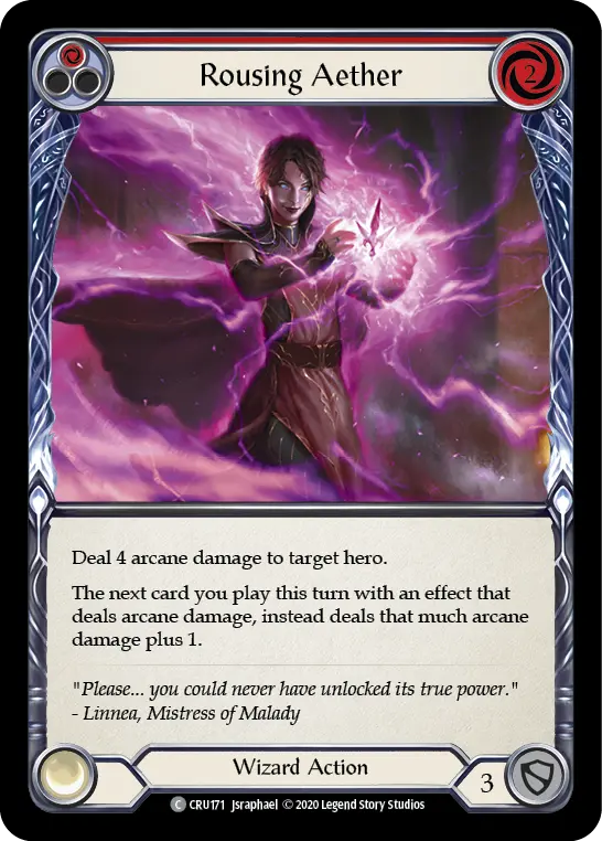 Rousing Aether card image, pitch 1
