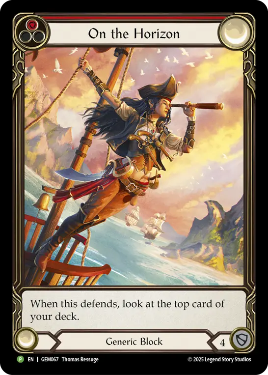 On the Horizon card image, pitch 1