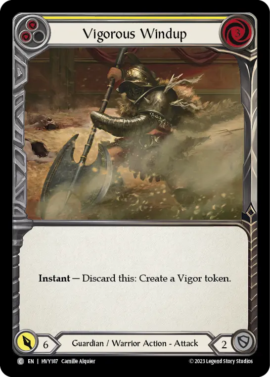 Vigorous Windup card image, pitch 2