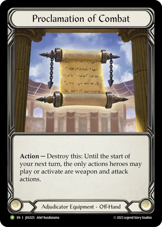 Proclamation of Combat card image