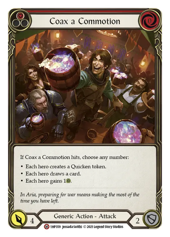 Coax a Commotion card image, pitch 1