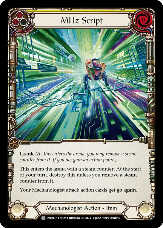 MHz Script card image, pitch 2