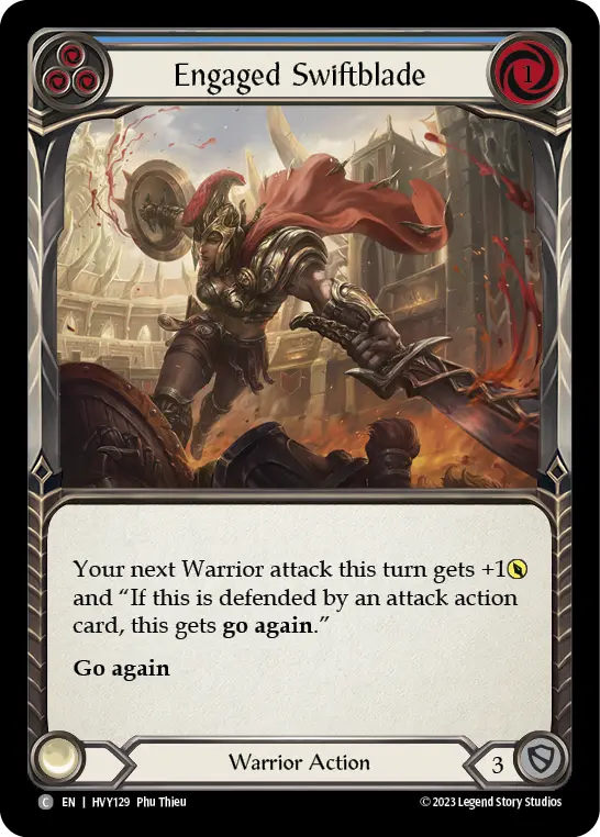 Engaged Swiftblade card image, pitch 3