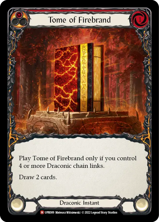 Tome of Firebrand card image, pitch 1