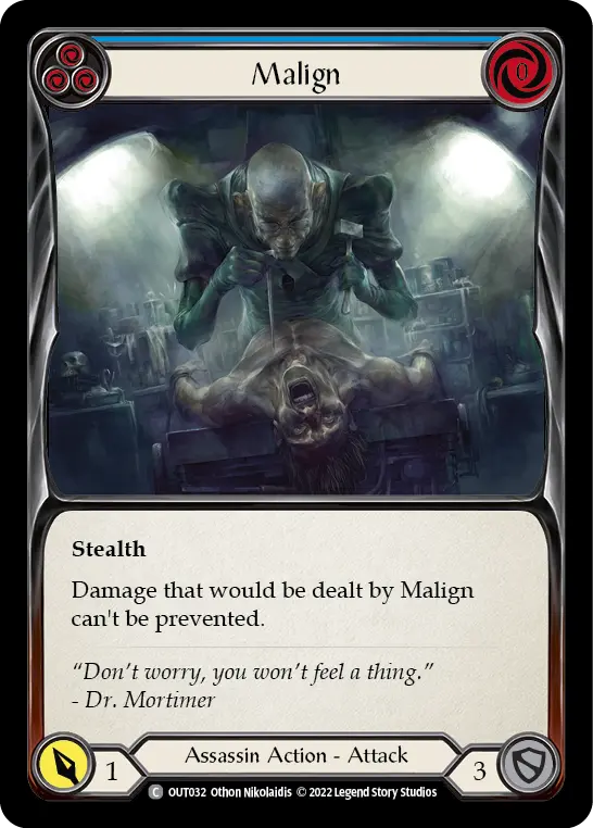 Malign card image, pitch 3