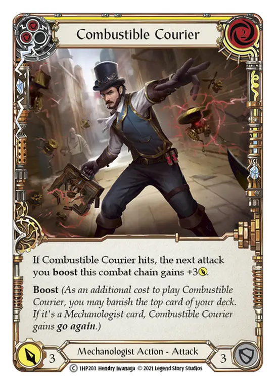 Combustible Courier card image, pitch 2