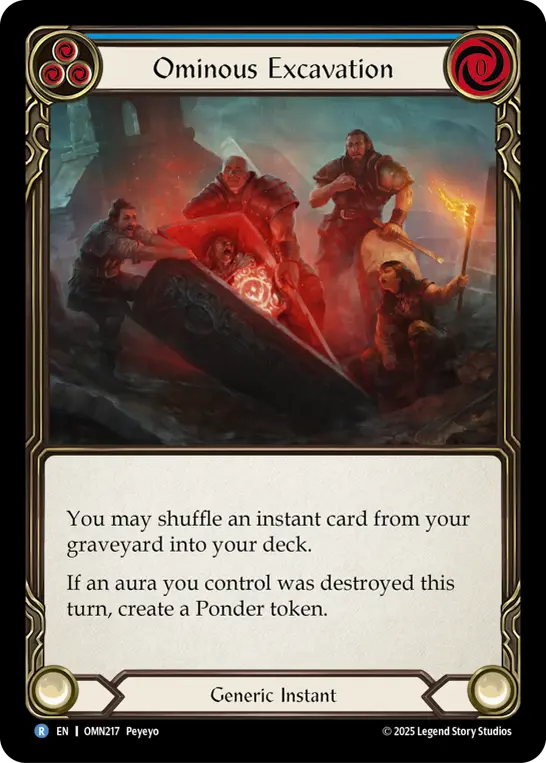 Ominous Excavation card image, pitch 3