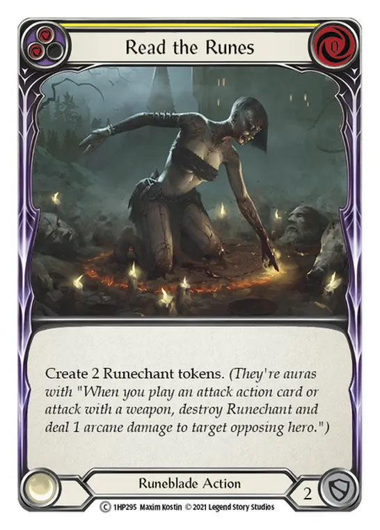 Read the Runes card image, pitch 2