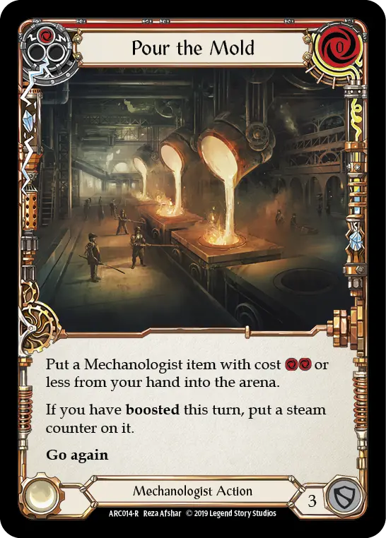 Pour the Mold card image, pitch 1