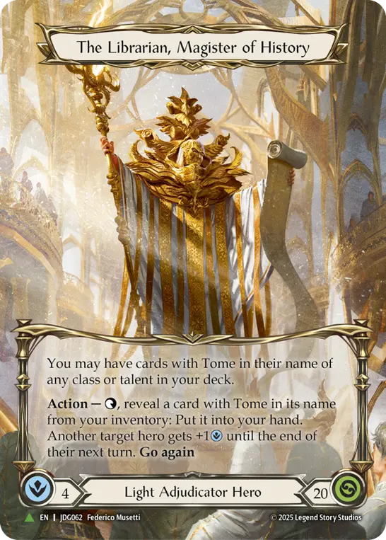 The Librarian, Magister of History card image
