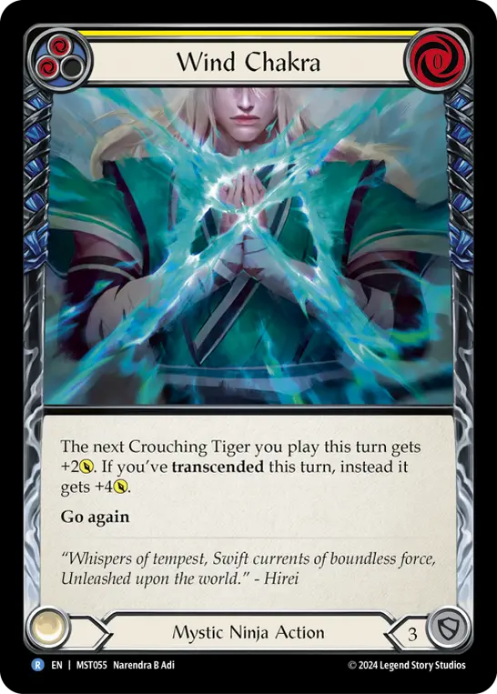 Wind Chakra card image, pitch 2