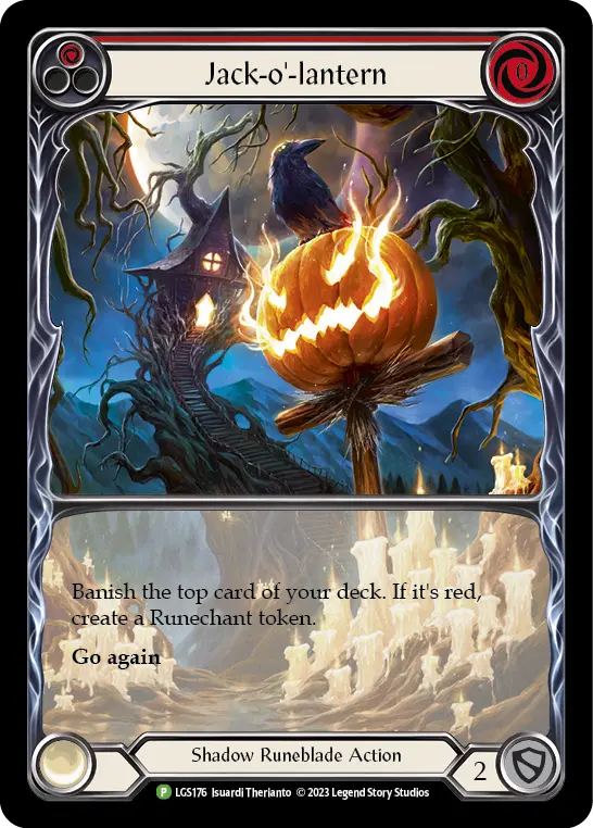 Jack-o'-lantern card image, pitch 1