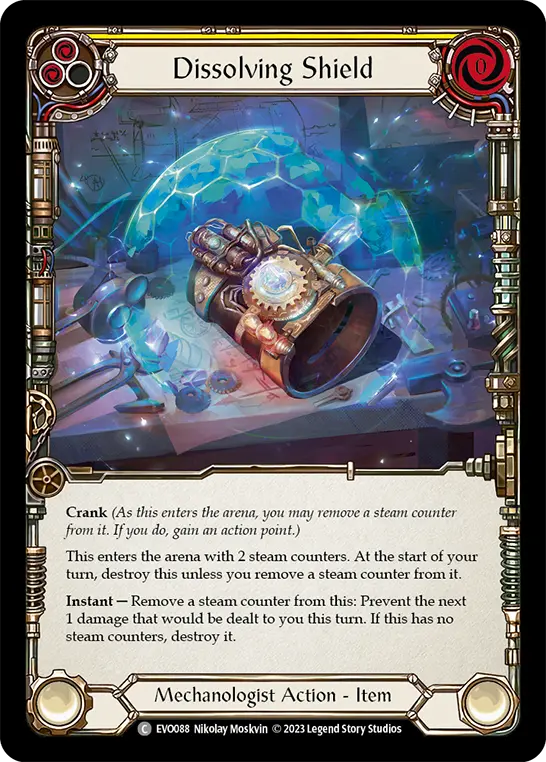 Dissolving Shield card image, pitch 2