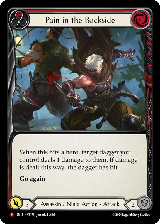 Pain in the Backside card image, pitch 1