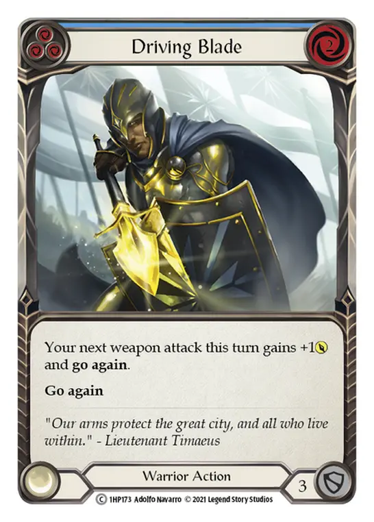 Driving Blade card image, pitch 3
