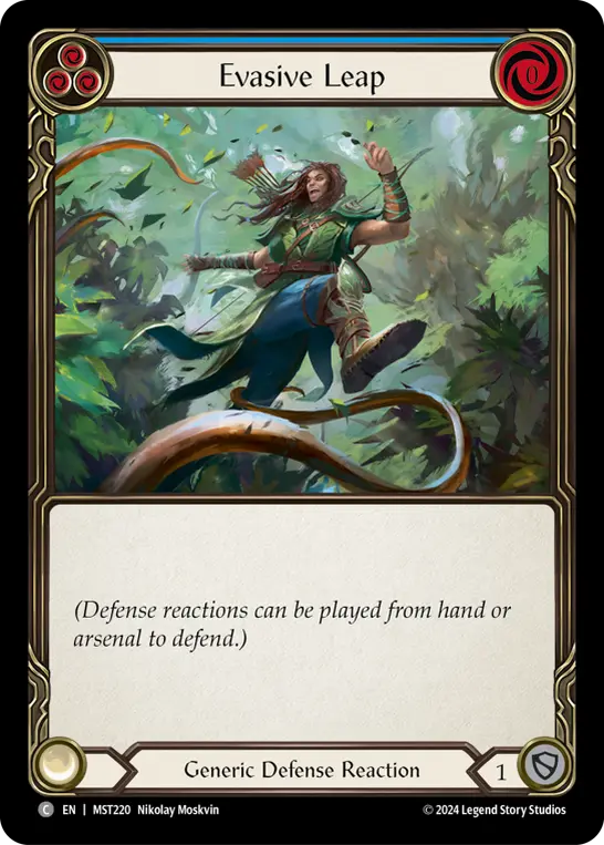 Evasive Leap card image, pitch 3