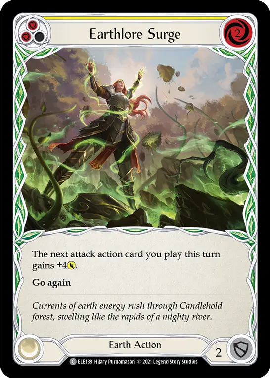 Earthlore Surge card image, pitch 2