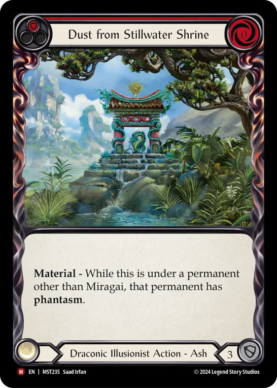 Dust from Stillwater Shrine card image, pitch 1