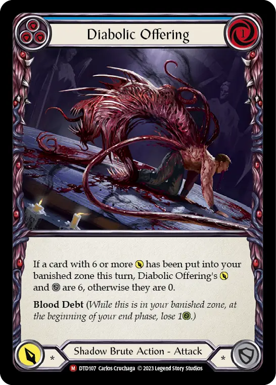 Diabolic Offering card image, pitch 3