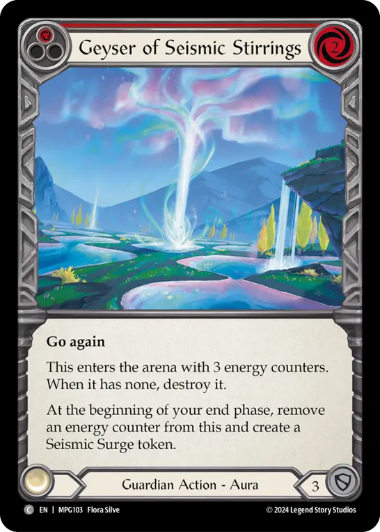 Geyser of Seismic Stirrings card image, pitch 1