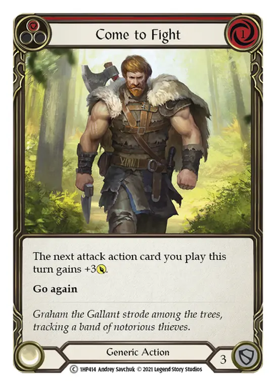 Come to Fight card image, pitch 1