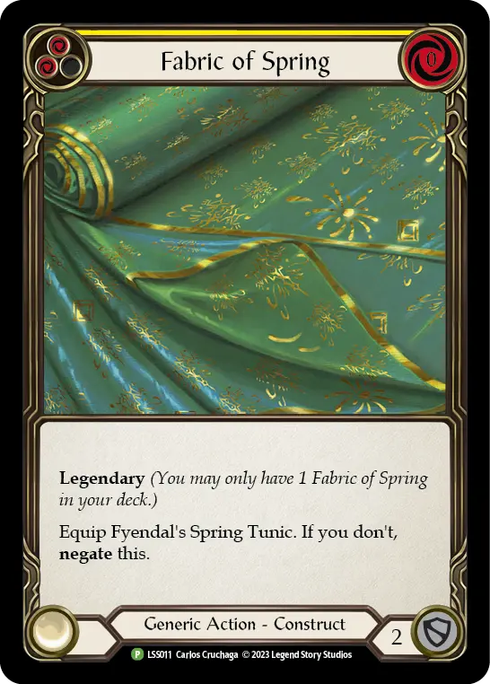 Fabric of Spring card image, pitch 2