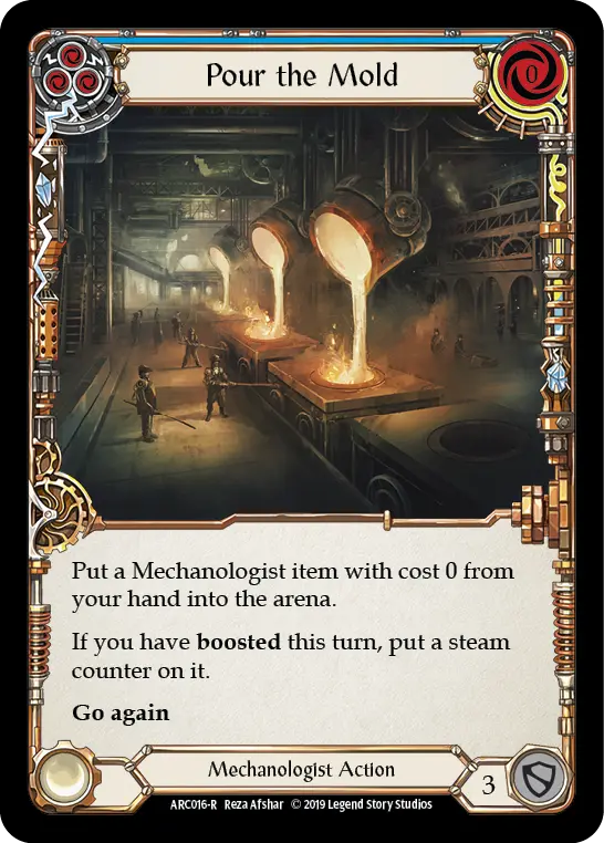 Pour the Mold card image, pitch 3