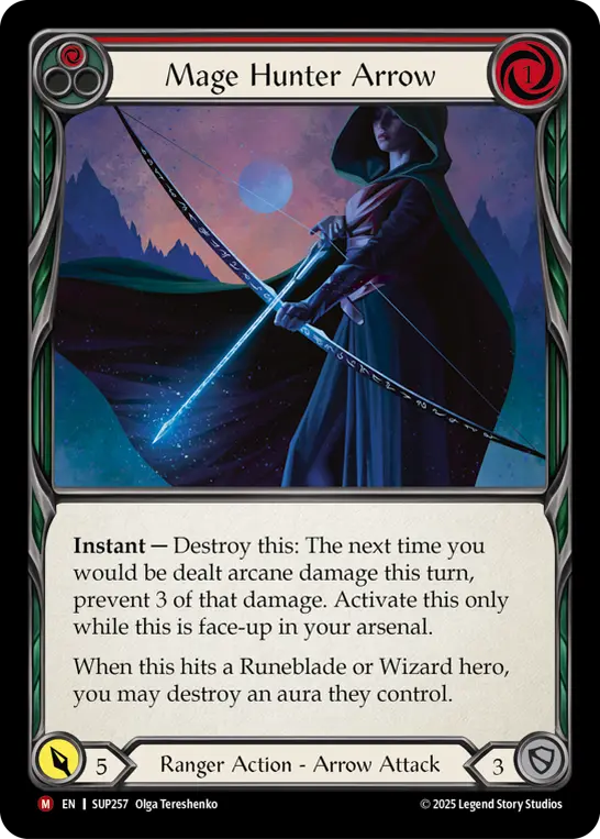 Mage Hunter Arrow card image, pitch 1