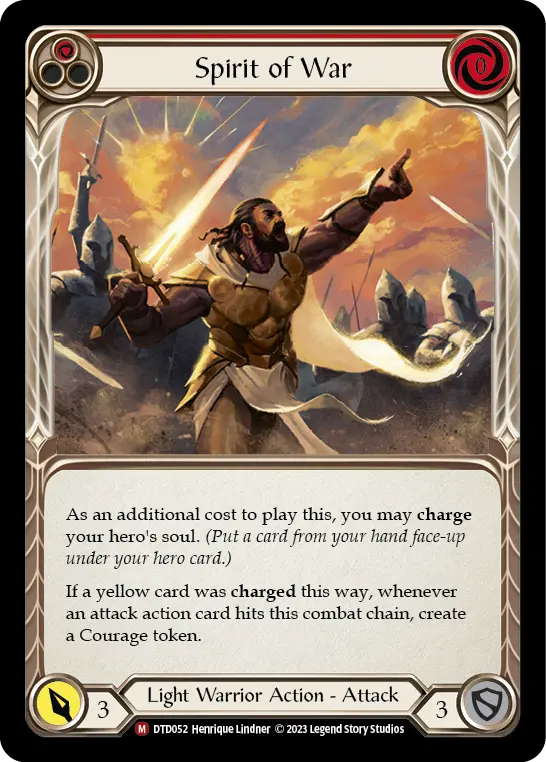 Spirit of War card image, pitch 1