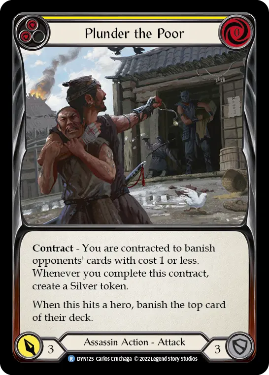 Plunder the Poor card image, pitch 2