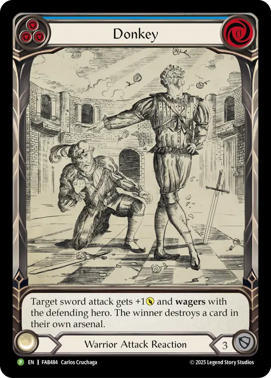 Donkey card image, pitch 3