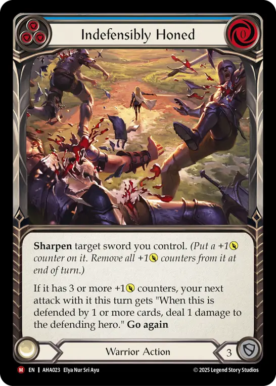 Indefensibly Honed card image, pitch 3