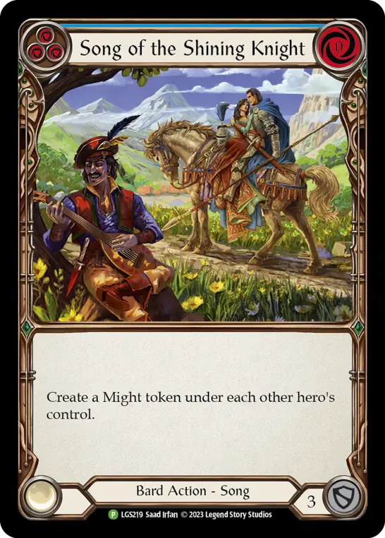 Song of the Shining Knight card image, pitch 3