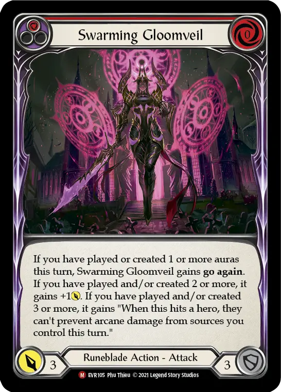 Swarming Gloomveil card image, pitch 1