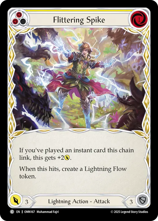 Flittering Spike card image, pitch 2