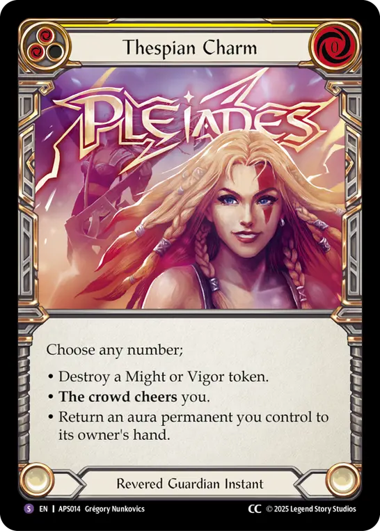 Thespian Charm card image, pitch 2