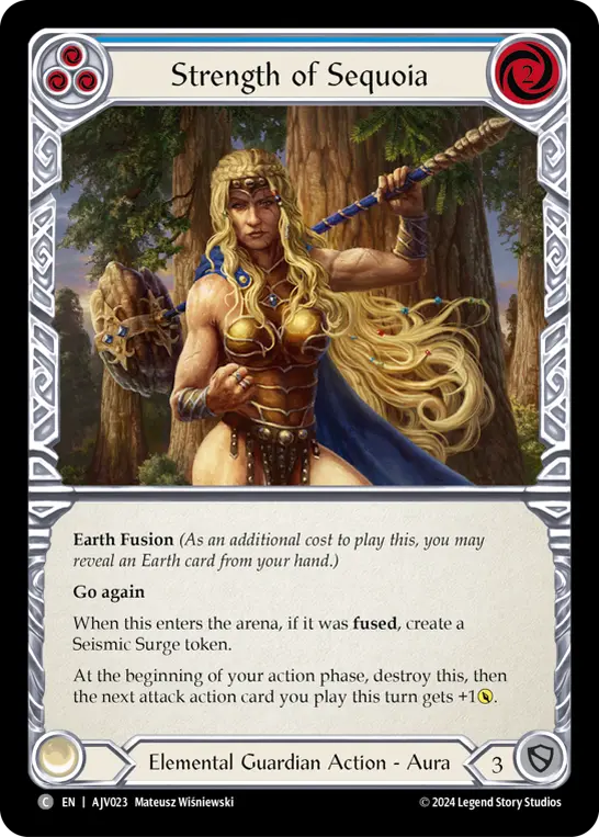 Strength of Sequoia card image, pitch 3