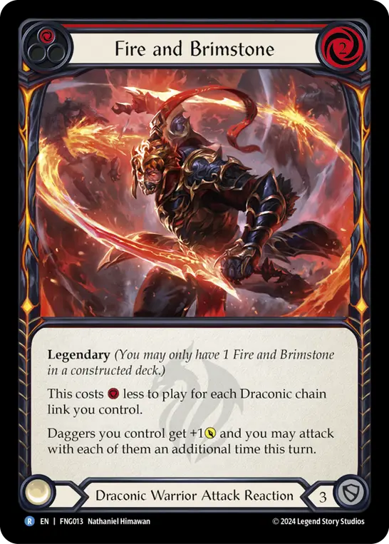 Fire and Brimstone card image, pitch 1