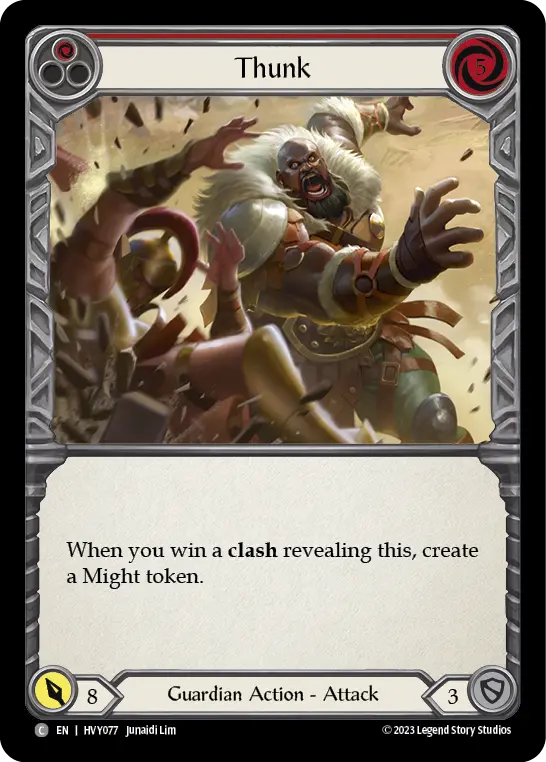 Thunk card image, pitch 1