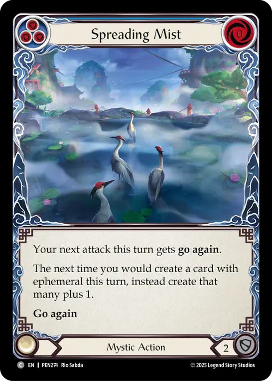 Spreading Mist card image, pitch 3