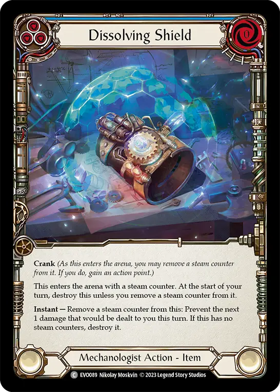 Dissolving Shield card image, pitch 3